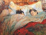Henri de toulouse-lautrec Bed oil painting on canvas